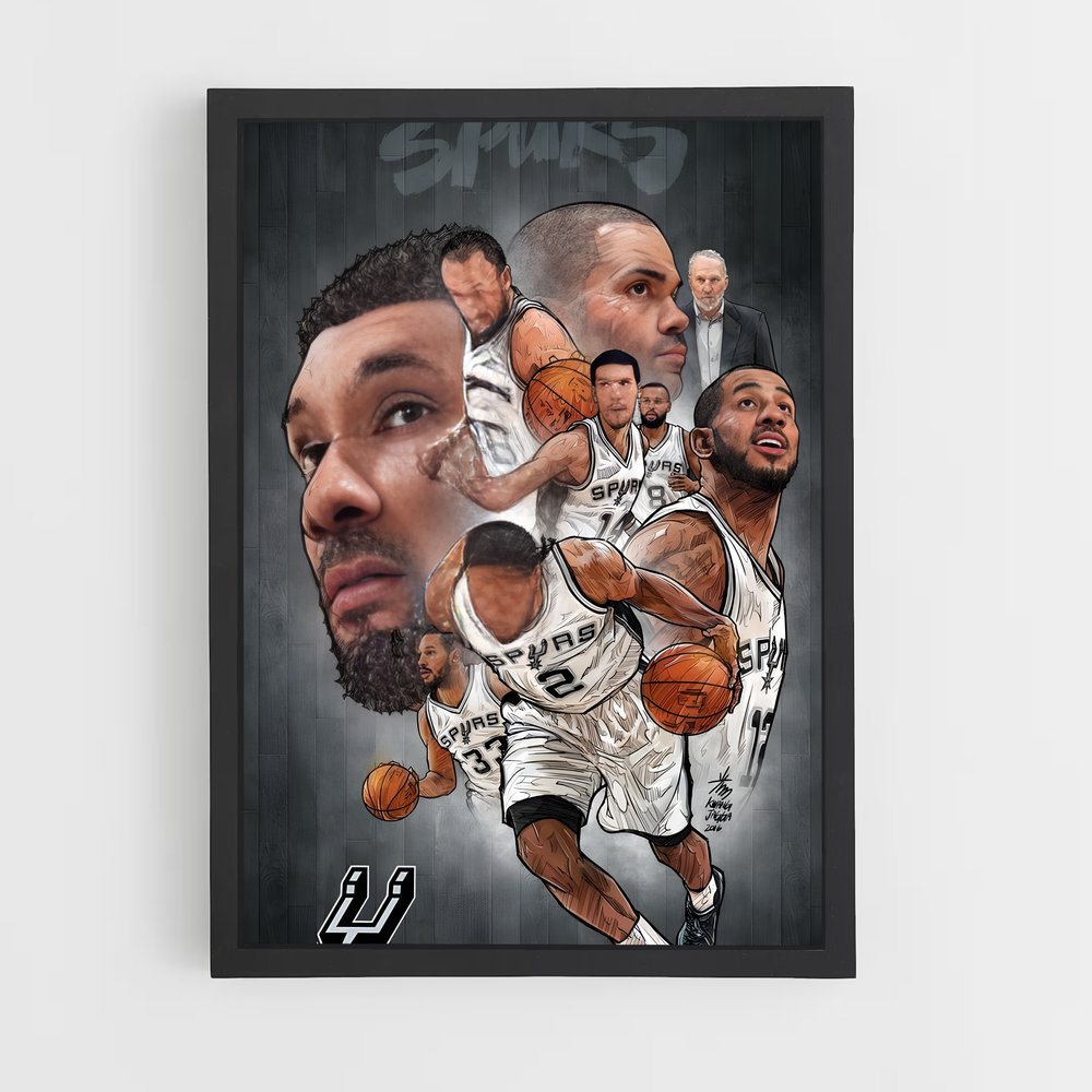 Poster San antonio – affiche Basketball (vue 2)